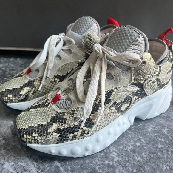 ACNE STUDIOS Snakeskin Manhattan Chunky Sneaker Shoes Sz 11/41 ITALY reptile hip - Picture 1 of 16
